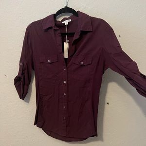 James Perse Womens Button Up Top